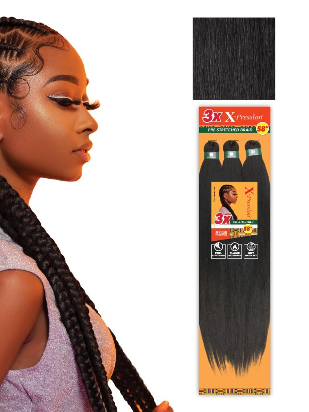 Prestretched braiding hair N9130